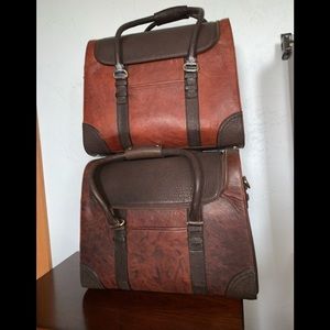 Leather Weekender Wine Bags